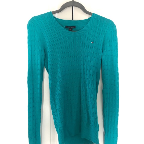 Tommy Hilfiger teal sweater - Picture 4 of 6